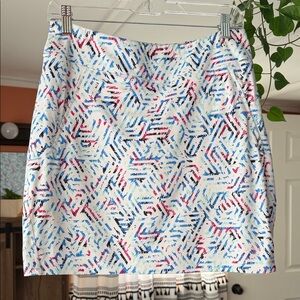 Colorful Annika Geometric Patterned Skort